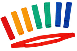 Pre-Sport Mannschaftsbänder orange 100cm - 10er Pack Sportbänder