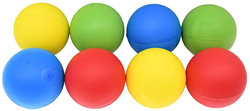 Pre-Sport Schaumstoffball Set - unbeschichtete Bälle 8 Stück 7cm bunt