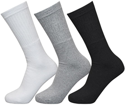 Exceptio Sportsocken Multi Pack Baumwolle schwarz-grau-weiß 3 Paar
