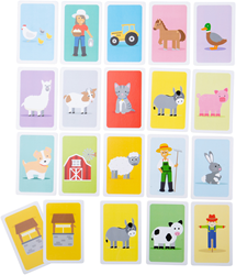 BigJigs Snap Karten Spiel - Bauernhof Gedächtnisspiel für Kinder