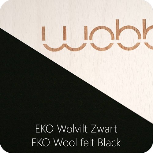 Wobbel XL linen-whitewash felt black