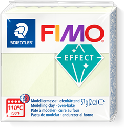Fimo Modelliermasse Glow in the Dark 57g - kreative Knete für Kinder
