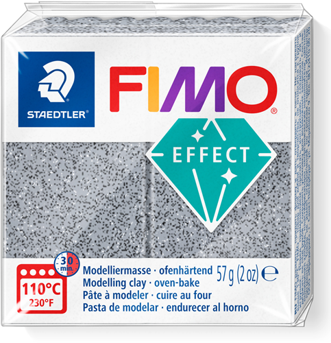 Fimo Modelliermasse Effect Granit Grau 57g ofenhärtend kreativ