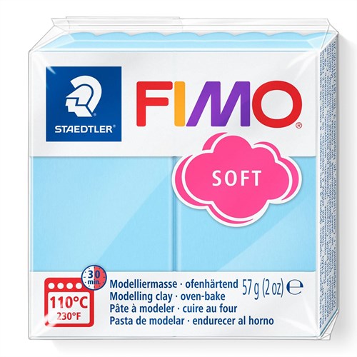 Fimo Modelliermasse Soft 57g Aqua ofenhärtende Knete kreativ