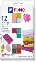 Fimo Modelliermasse Set - 12 Farben soft fashion ofenhärtend