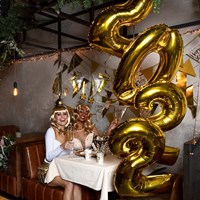 Folienballon 0 Gold 22000