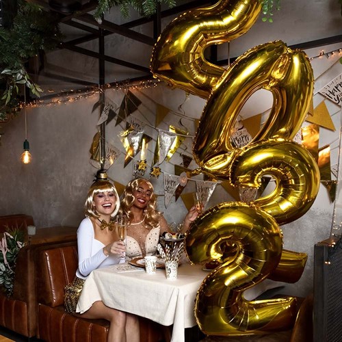 Folienballon 0 Gold 22000
