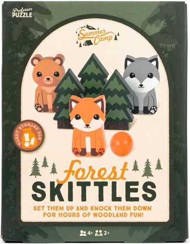 Forest Skittles Outdoor Kegelspiel Tiere für Kinder