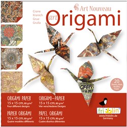 Fridolin Origami Papier Art Nouveau 15x15 cm 20 Blatt kreatives Falten