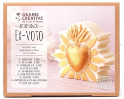 Graine Creative DIY Kerzenset Ex Voto in stilvollem Topf 25x9x5,8 cm