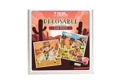 Graine Creative Sandmalset Wild West 30x30 cm kreatives Bastelspielzeug