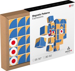 Geomag magnetisches Konstruktionsspielzeug Magicube Art Pattern 25 Stück