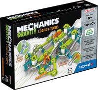 Geomag magnetisches Konstruktionsspielzeug Mechanics Gravity Loops & Turns 130-teilig