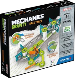 Geomag magnetische Rennbahn Mechanics Gravity recycelt 67 Stück Spielzeug