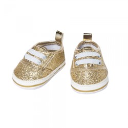 Glitzer Turnschuhe gold (38-45cm)