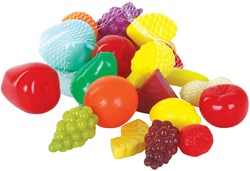Gowi Spielzeug Obst Set - Buntes Kunststoff Früchte für Kinderküche