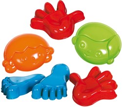 Gowi Sandformen Spielzeug Set - bunte Strandformen für Kinder