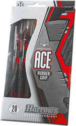 Harrows Ace Brass Darts mit Gummigriff - Steeldartpfeile 22g