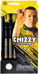 Harrows Chizzy Alloy Darts - Steeltip Dartpfeile 22 Gramm Schwarz