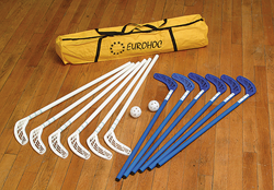 Eurohoc Hockeyset Club 90 cm weiß blau - Komplettset für Kinder