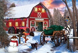 Eurographics Christmas Barn Tin (550)