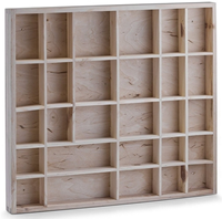 Playwood Holz Briefablage groß - kreative Aufbewahrung 45x40 cm