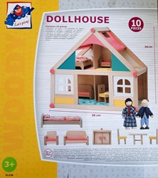 Puppenhaus aus Holz mit Zubehör. 91328
