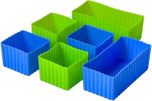 Yumbox Frischhaltedose Chop Chop Tablett rechteckig Kunststoff transparent