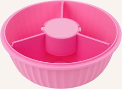 Yumbox Poke Bowl rosa Lunchbox mit 3-Fach-Trenner und Dip-Behälter