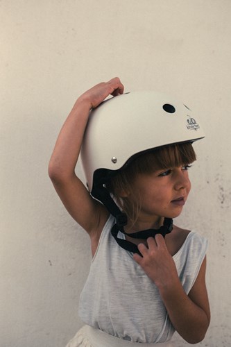 Kinderfeets Kinderhelm für den Radsport / Fahrradhelm für Kinder - matt weiß-3