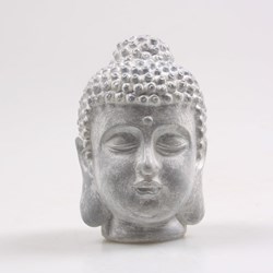 Season Inspired Decoration Buddha Figur Dekoration grau 10cm Polystone