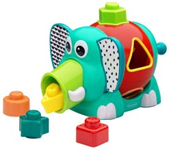 Infantino Formensortierer Lernspielzeug Elefant bunt