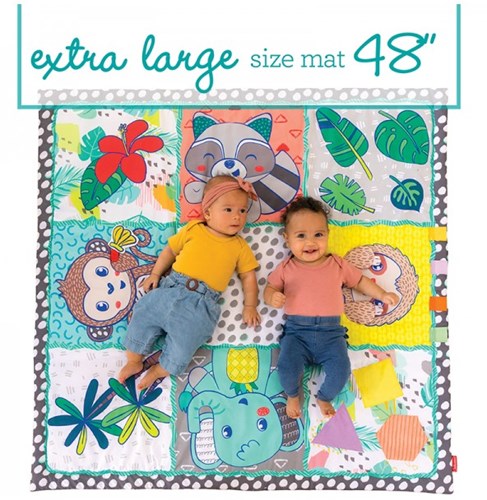 Infantino Spielmatte Jumbo Sensory Discovery Matte bunt Baby Krabbeldecke-2