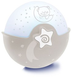 Infantino Babyprojektor Nachtlicht grau mit Sternenhimmel und Musik