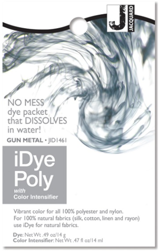 Jacquard Textilfarbe iDye Poly 14 g grau für Polyester und Nylon
