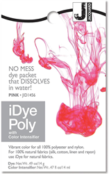 Jacquard Textilfarbe iDye Poly 14 g rosa für Polyester und Nylon