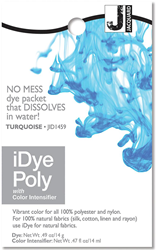 Jacquard Textilfarbe iDye Poly Türkis 14g für Synthetikstoffe
