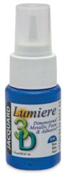 Jacquard 3D Farbe Blau - Lumiere Metallicfarbe 29 ml für Basteln