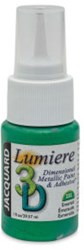 Jacquard 3D-Farbe Grün 29 ml - Metallic Textilfarbe und Kleber