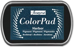 Jacquard Farb Stempelkissen Pigment Harbor - langsam trocknend blau