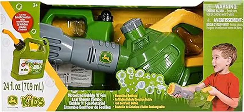JD BUBBLE LEAF BLOWER & REFILL CAN
