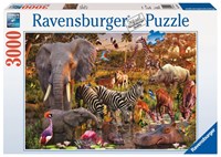 Ravensburger Puzzle Afrikanische Tierwelt - 3000 Teile Tiere-2