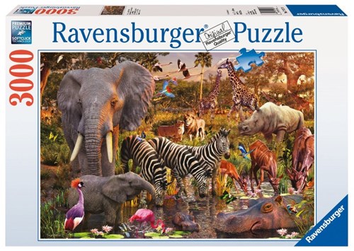 Ravensburger Puzzle Afrikanische Tierwelt - 3000 Teile Tiere-2