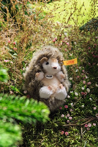 Steiff Plüsch Igel Joggi - Kuscheltier 10 cm braun Spielzeug-3