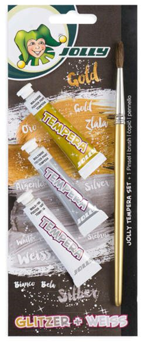 Jolly Jolly Tempera Verf Metallic Set 3 stuks