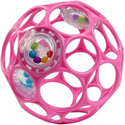 Oball Rassel Ball 10 cm - Pink Baby Spielzeug