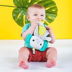 Bright Starts Kuscheltier Elefant Beißspielzeug - Plüsch Babyspielzeug