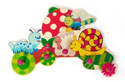 Hess Garderobe Kinder - Pilz Motiv Tiere Holz bunt