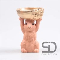 Season Inspired Decoration Eichhörnchen Figur Dekoration Polyresin Beige 18cm