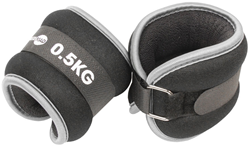 Fitness-Mad Hand- und Fußgewichte schwarz 2 x 0,5kg Neopren
